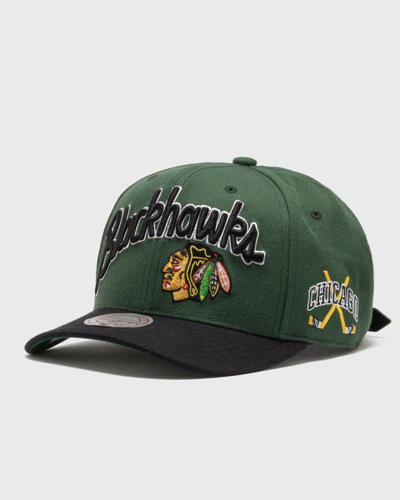 x JUST DON NHL WAVE SCRIPT PRO STRAPBACK CHICAGO BLACKHAWKS