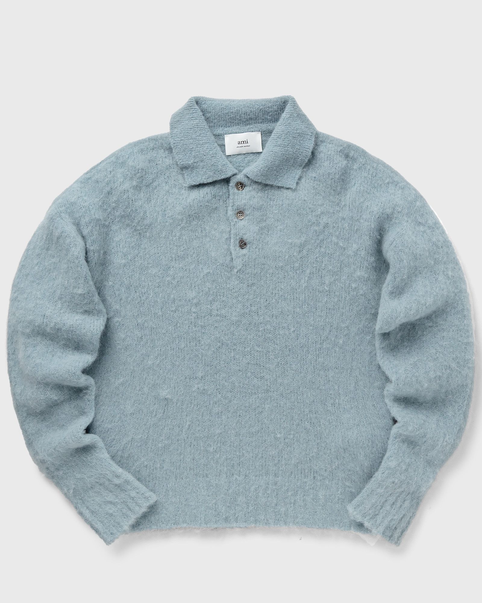 AMI Paris - polo sweater men pullovers blue in größe:xl