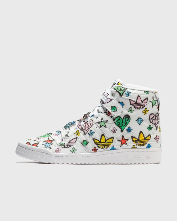 Hablar en voz alta nombre de la marca Recordar Adidas ADIDAS x JEREMY SCOTT FORUM 84 HI MONO White | BSTN Store