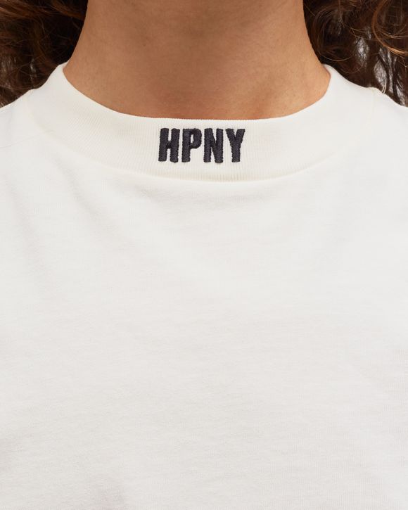 Heron Preston HPNY EMB CROP SS TEE White - WHITE BLACK