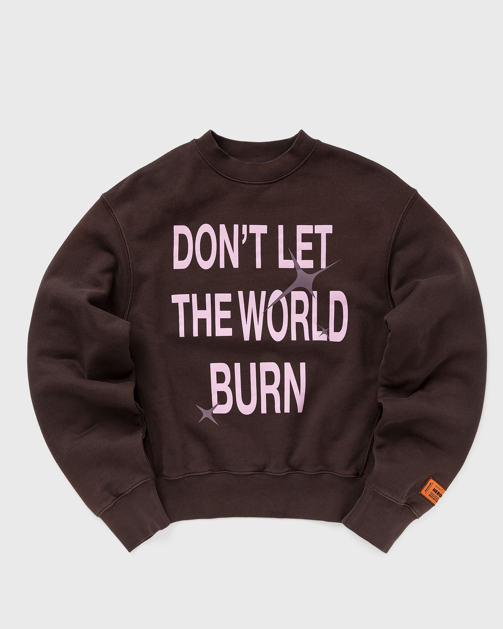 Heron Preston - hp burn crewneck women sweatshirts brown in größe:l