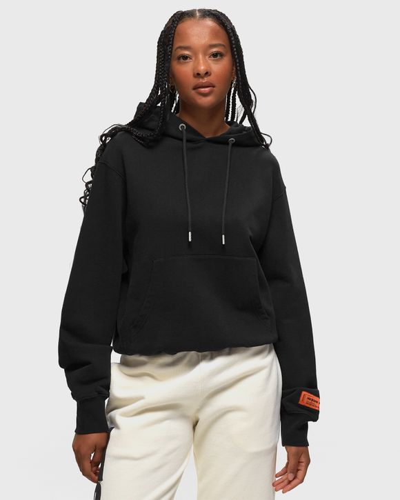 Heron preston black hoodie online