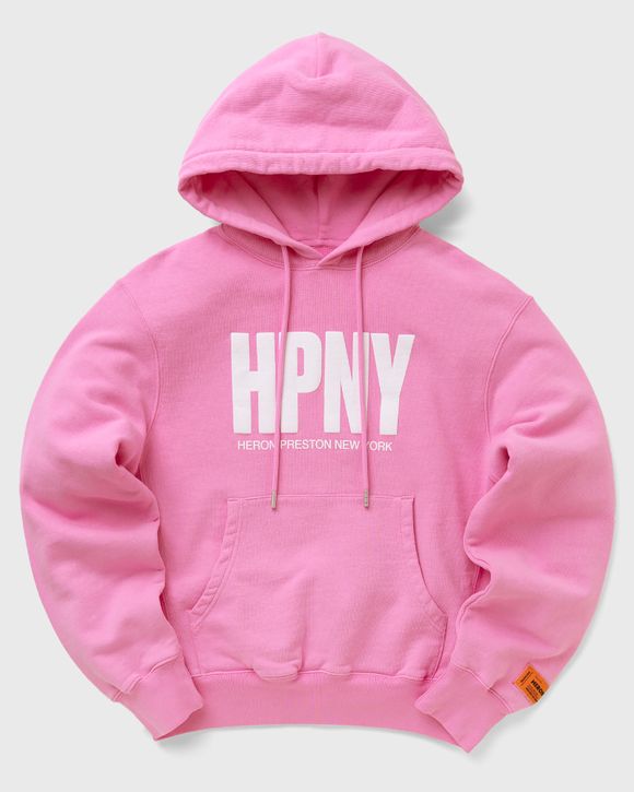 Heron Preston REG HPNY HOODIE Pink FUCHSIA WHITE