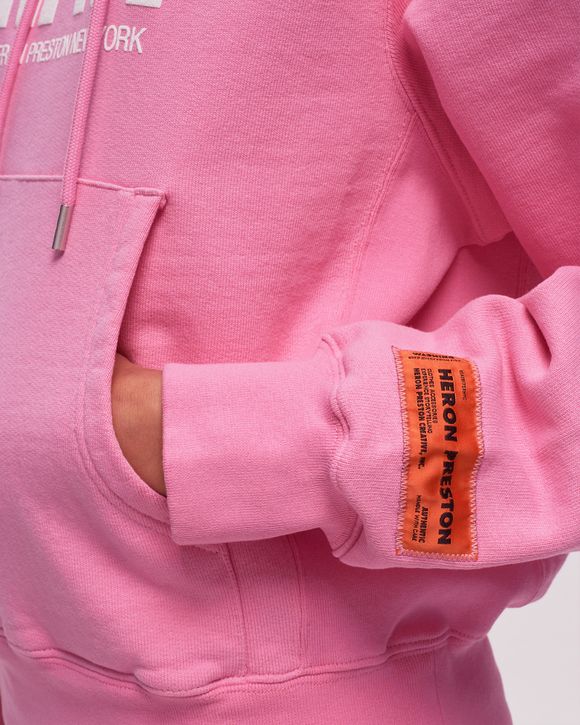 Heron preston 2025 pink hoodie