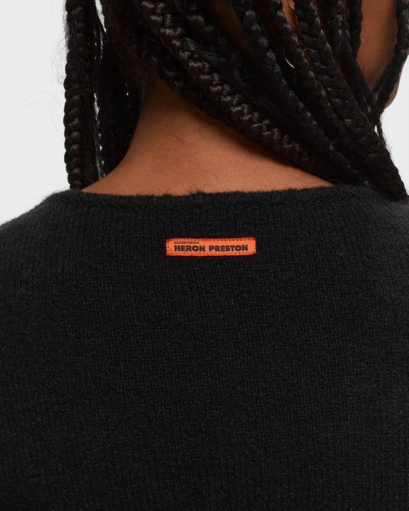 Heron Preston CARABINER KNIT CARDIGAN Black - BLACK NO COLOR