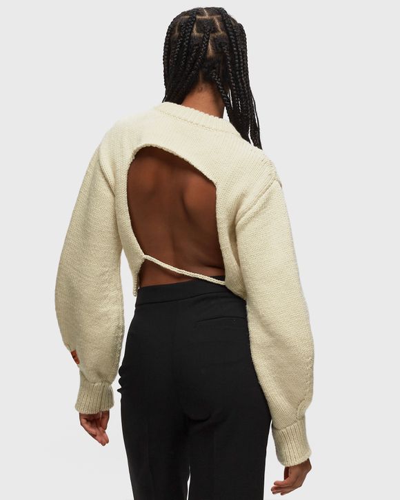 CROP CREWNECK BACK CUT OUT