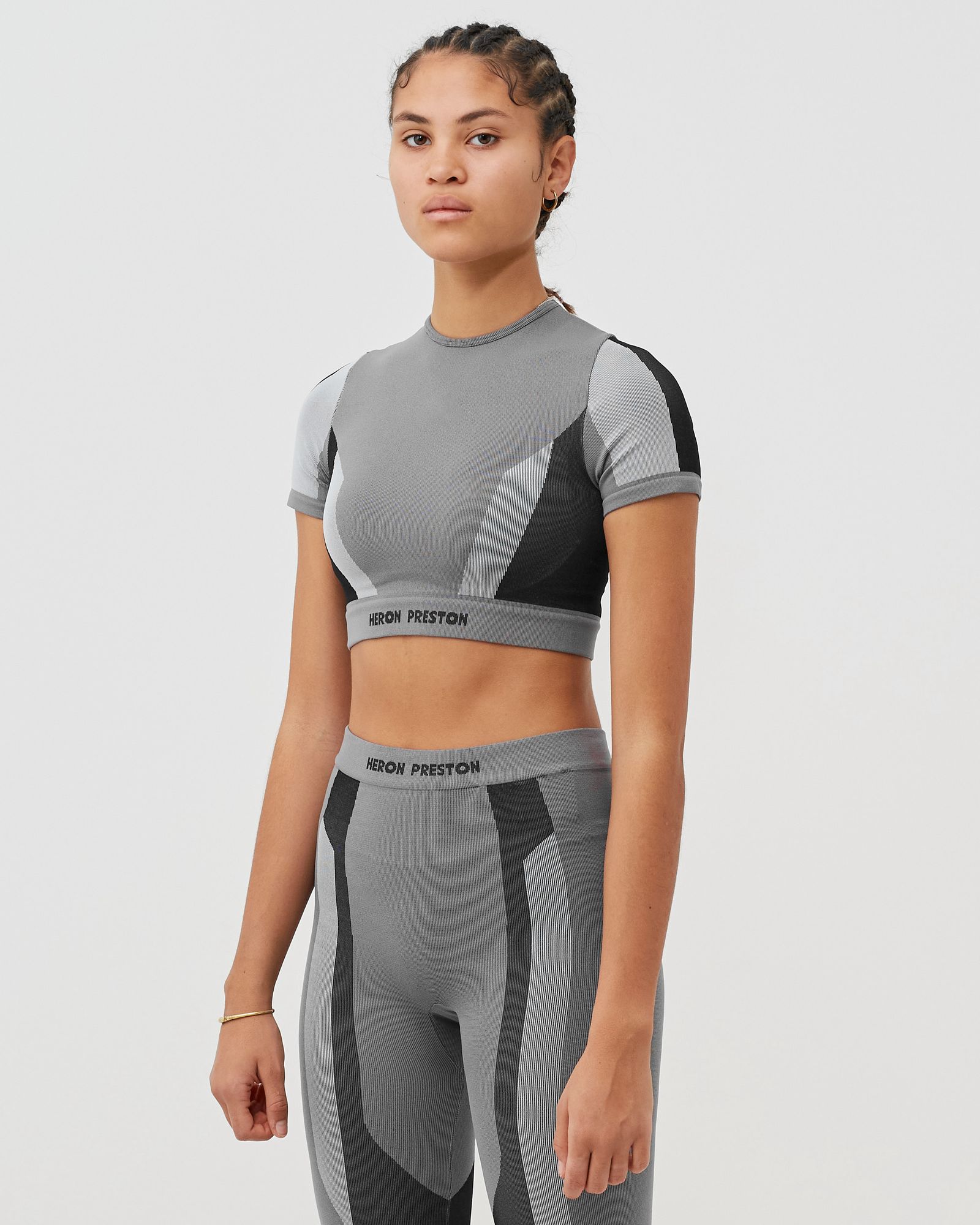 3D RIBBING SHORTSLEEVE TOP 