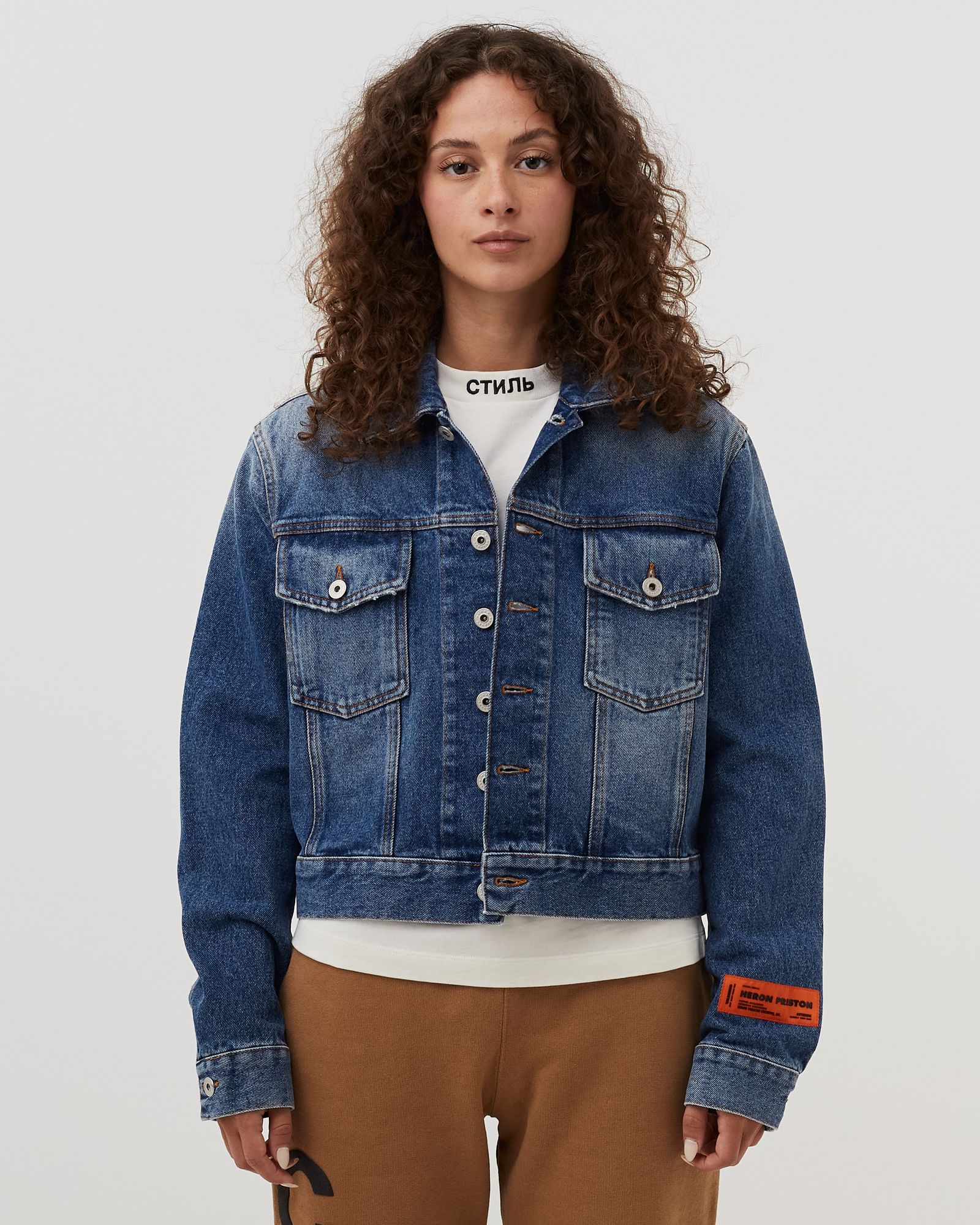 WMNS DENIM REGULAR JACKET 