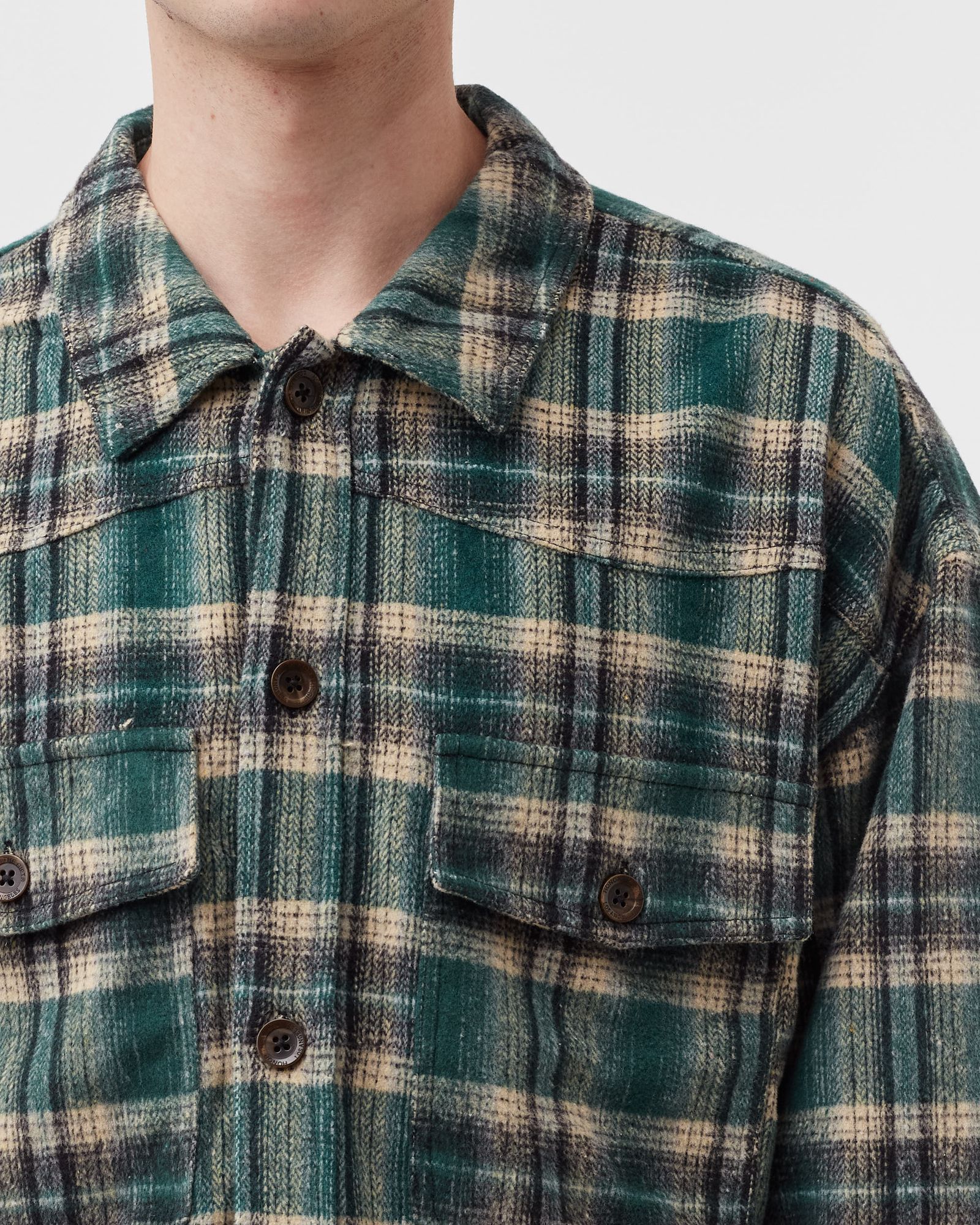 NOSTALGIA FLANNEL BUTTON UP SHIRT