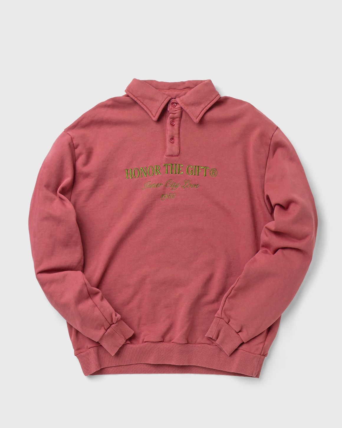 Honor The Gift RUGBY CREWNECK SWEATSHIRT Pink | BSTN Store