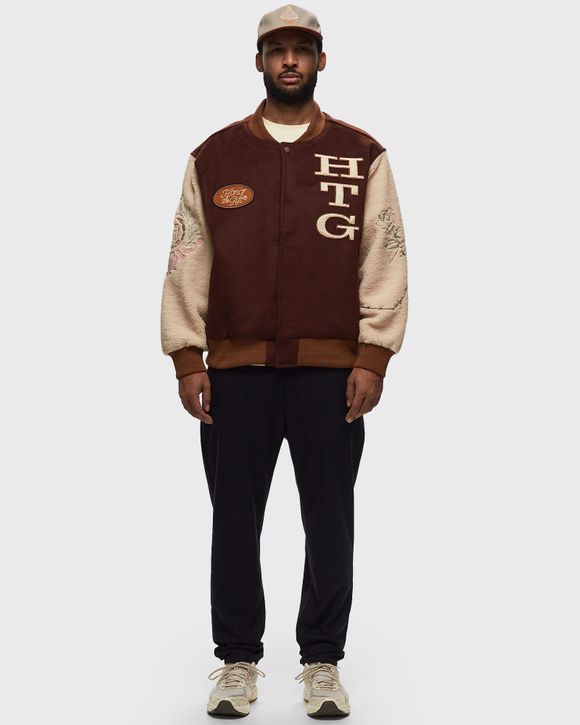 Honor The Gift HTG LETTERMAN JACKET Brown/Beige | BSTN Store