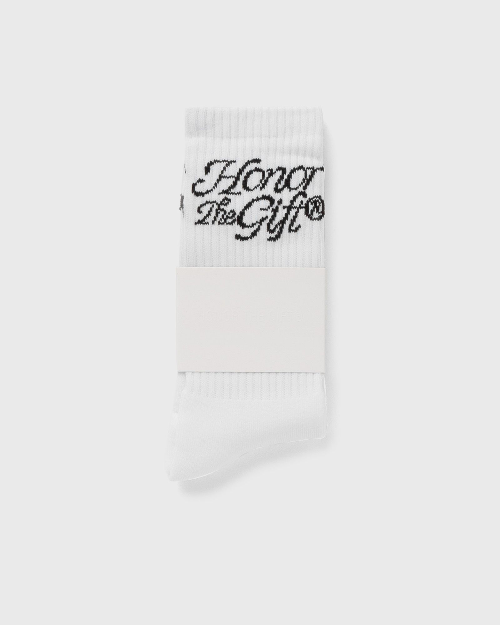 Honor The Gift - htg script sock men socks white in größe:one size