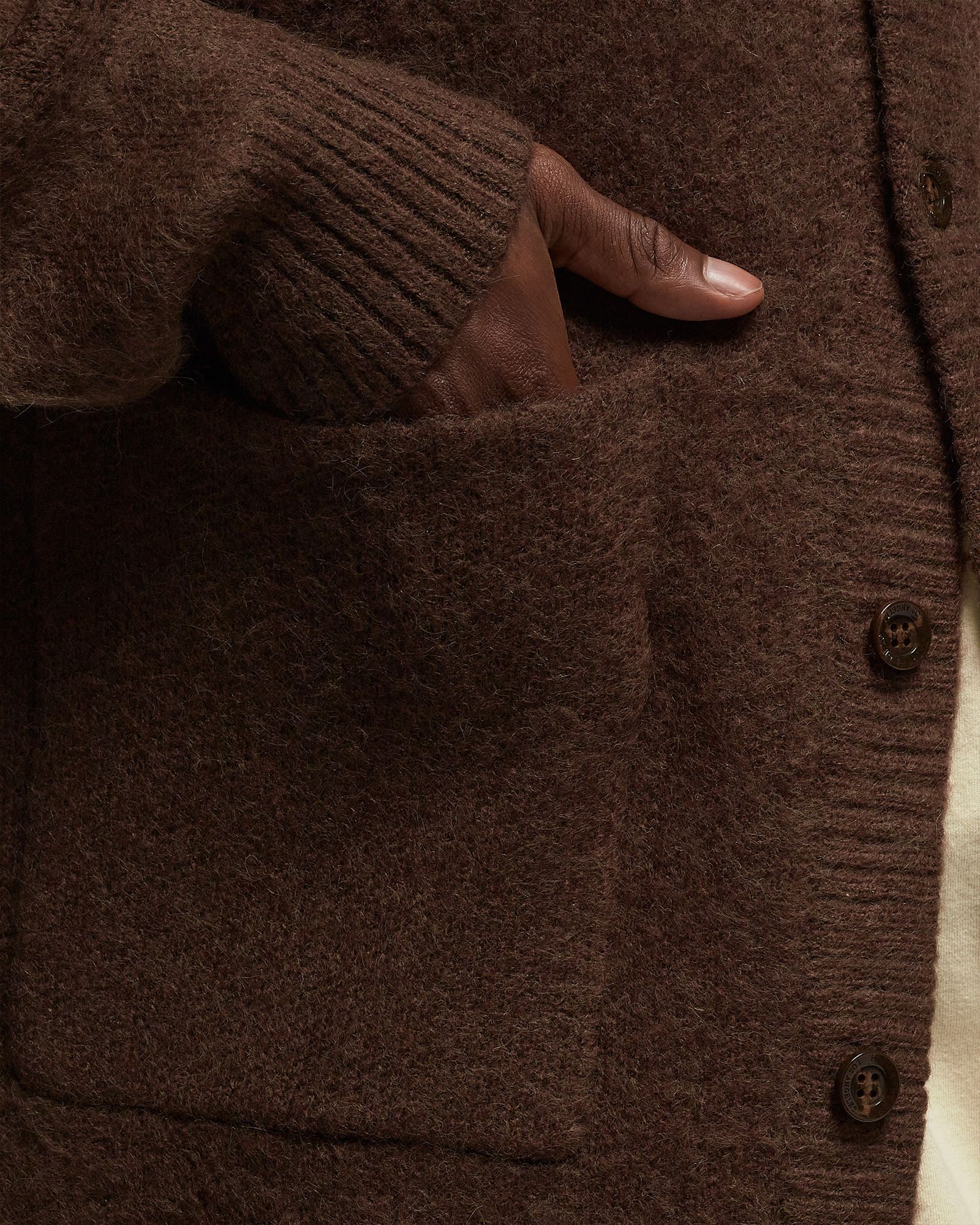 STAMPED PATCH CARDIGAN