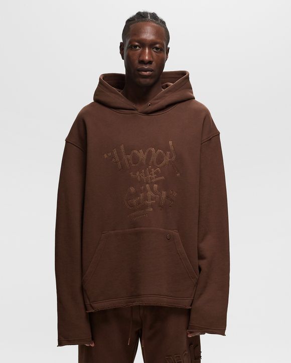 Honor The Gift SCRIPT EMBROIDERED HOODIE Brown | BSTN Store