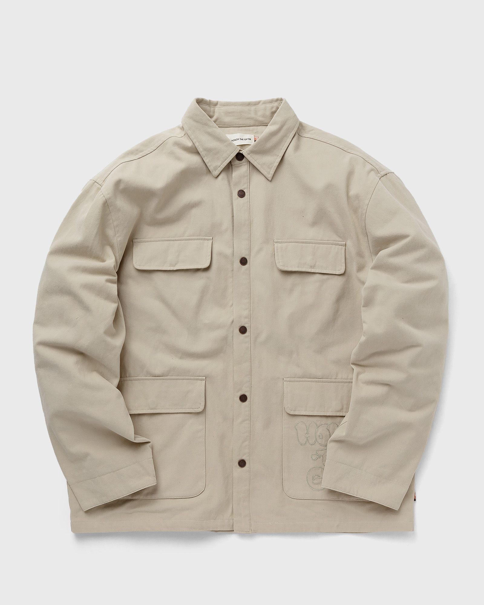 Honor The Gift - amp'd chore jacket men coats|windbreaker beige in größe:xxl