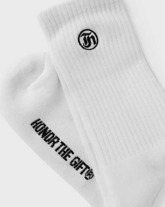 STAMP RIBBED SOCK