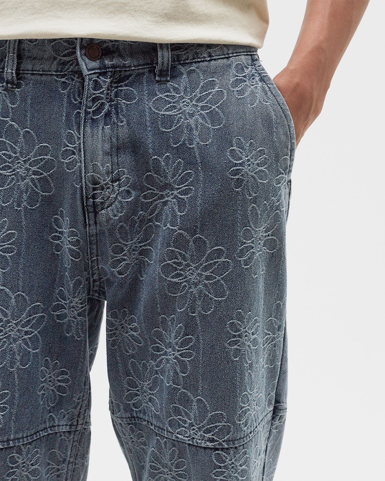 FLOWER JACQUARD PANT