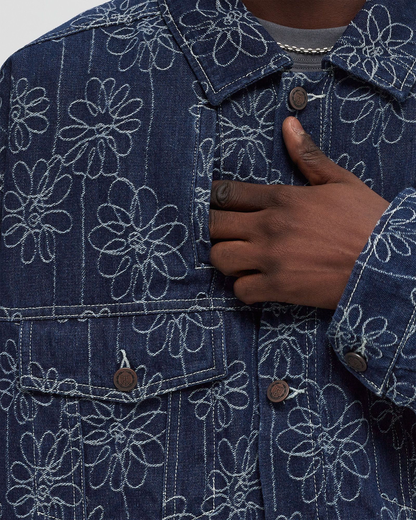 FLOWER JACQUARD JACKET