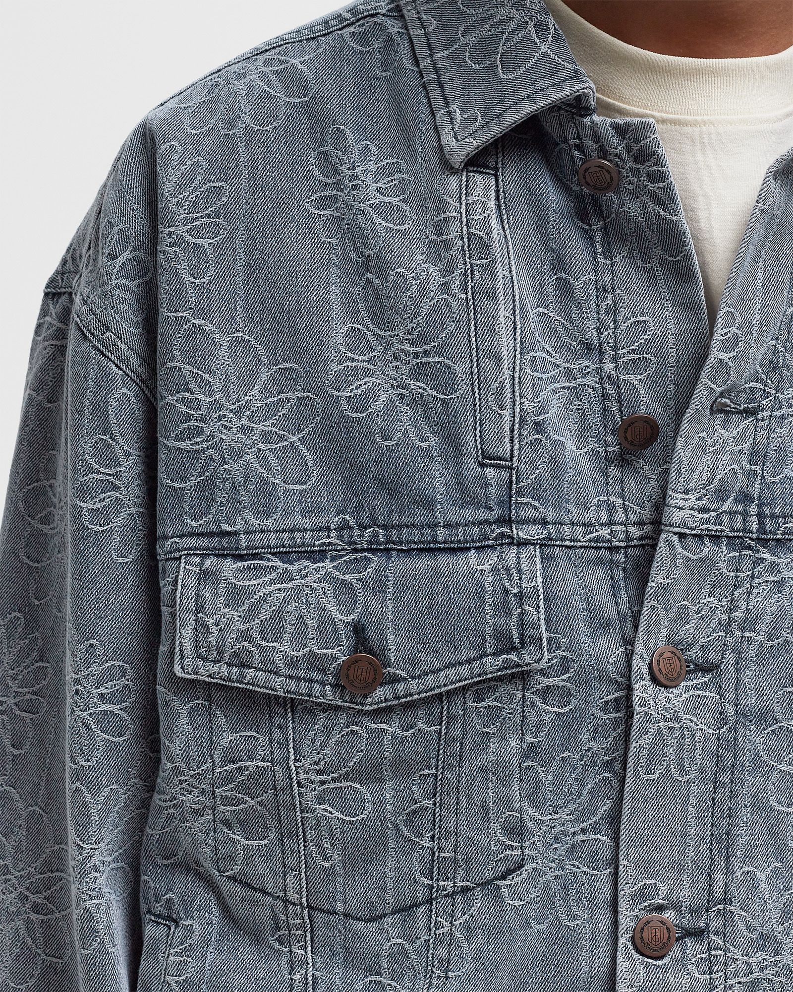 FLOWER JACQUARD JACKET