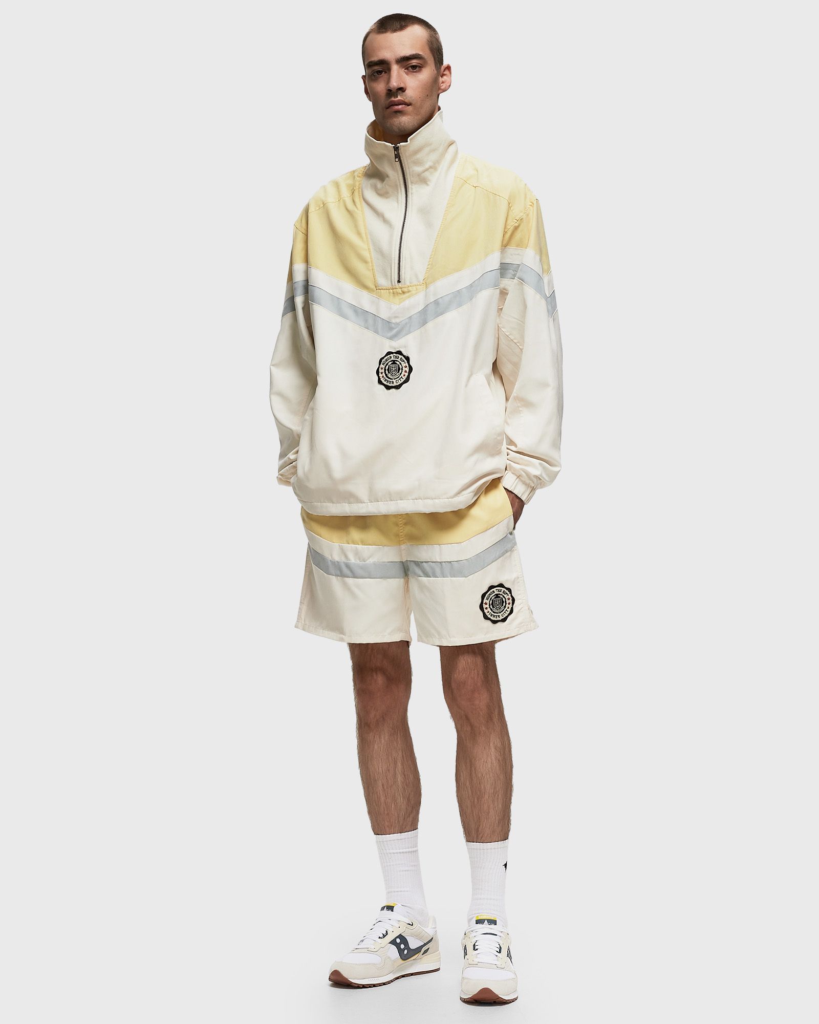 BRUSHED POLY TRACK SHORT