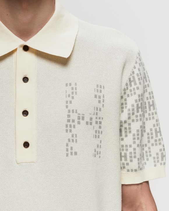 KNIT H PATTERN POLO