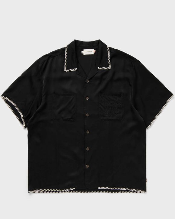 BLANKET STITCH WOVEN SHIRT