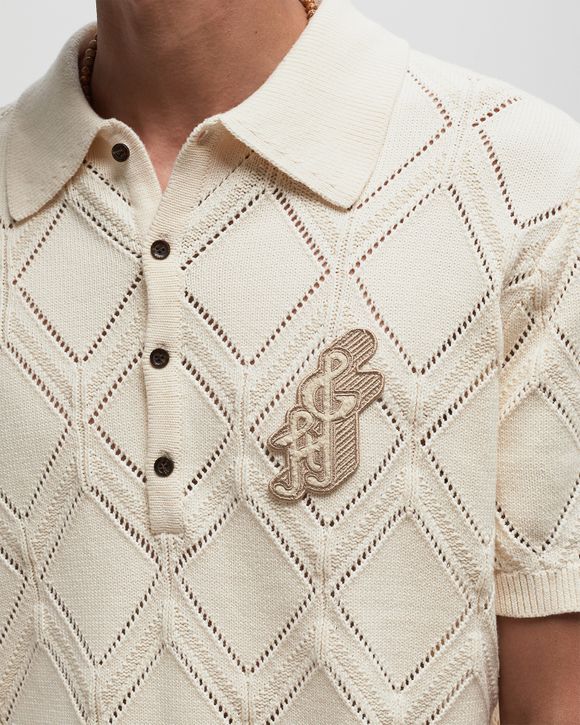 DIAMOND KNIT POLO