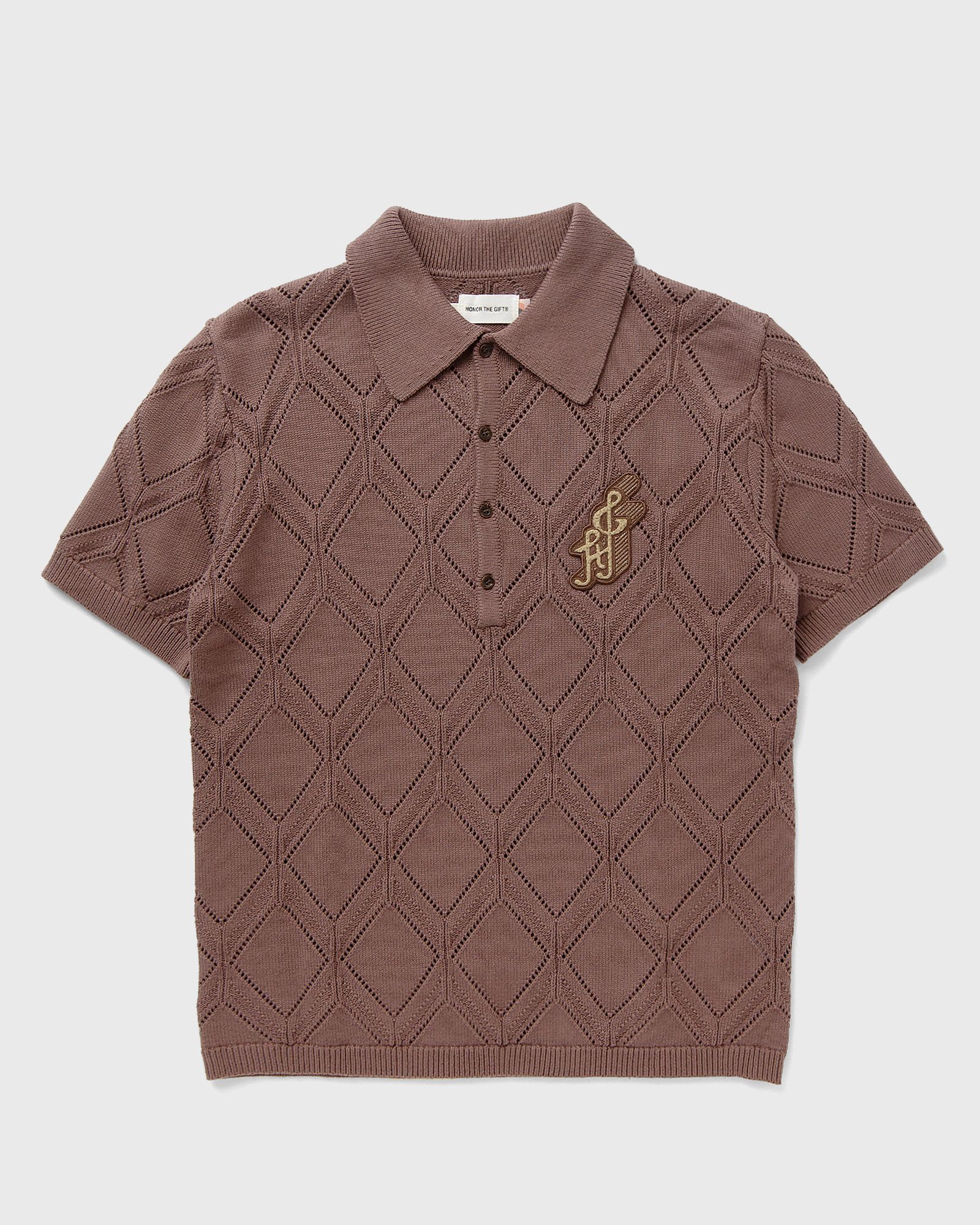 DIAMOND KNIT POLO