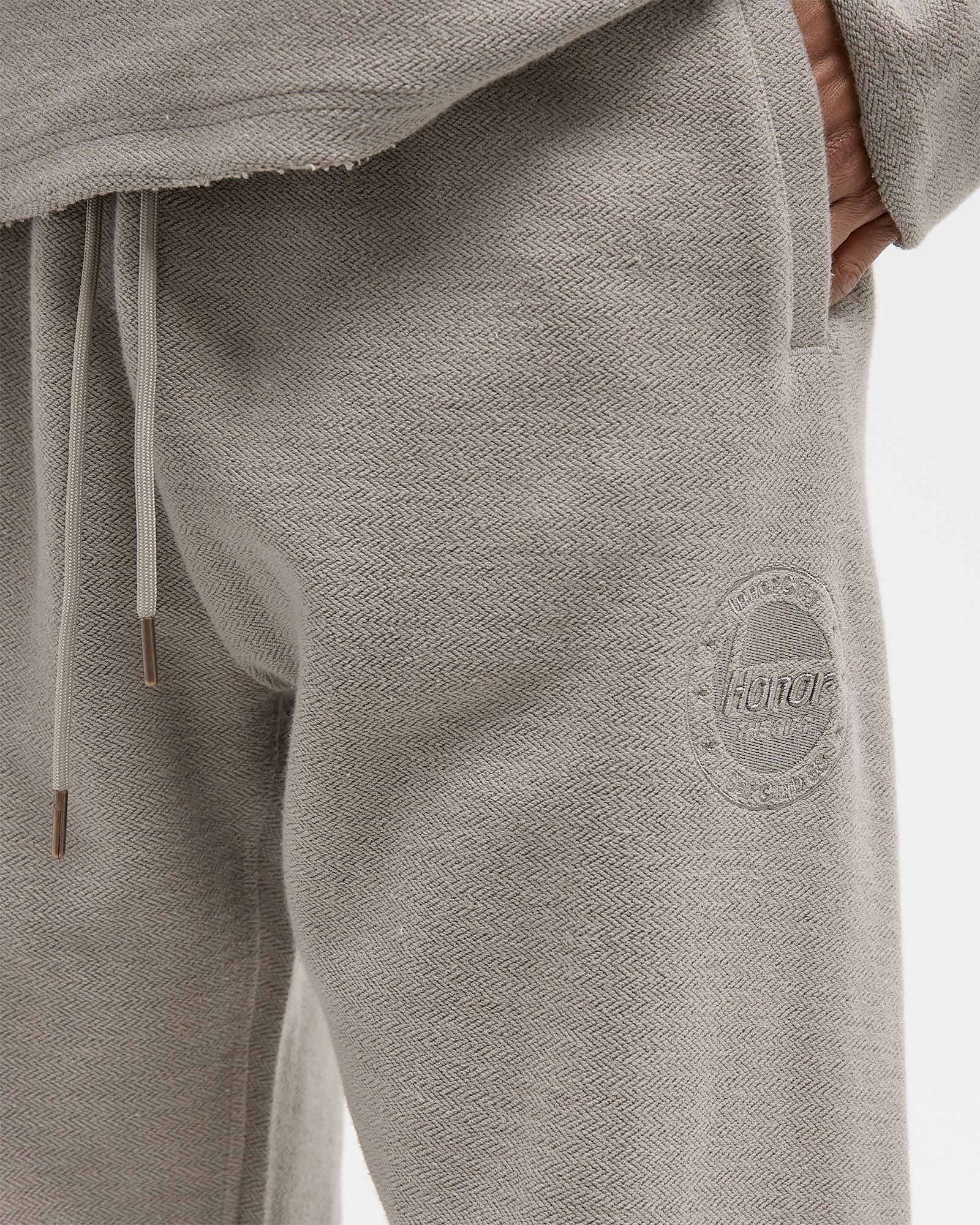 RACE HERRINGBONE SWEATPANTS