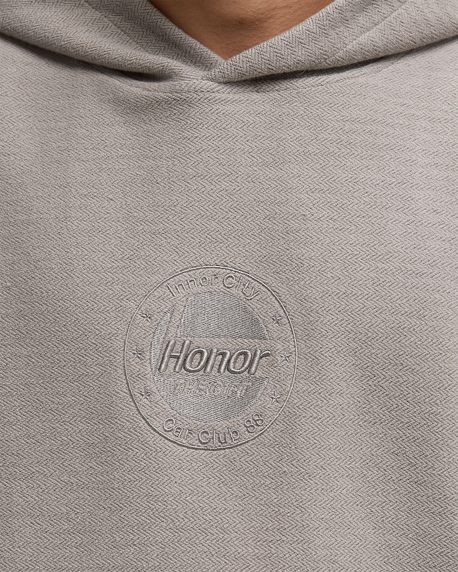 RACE HERRINGBONE HOODIE