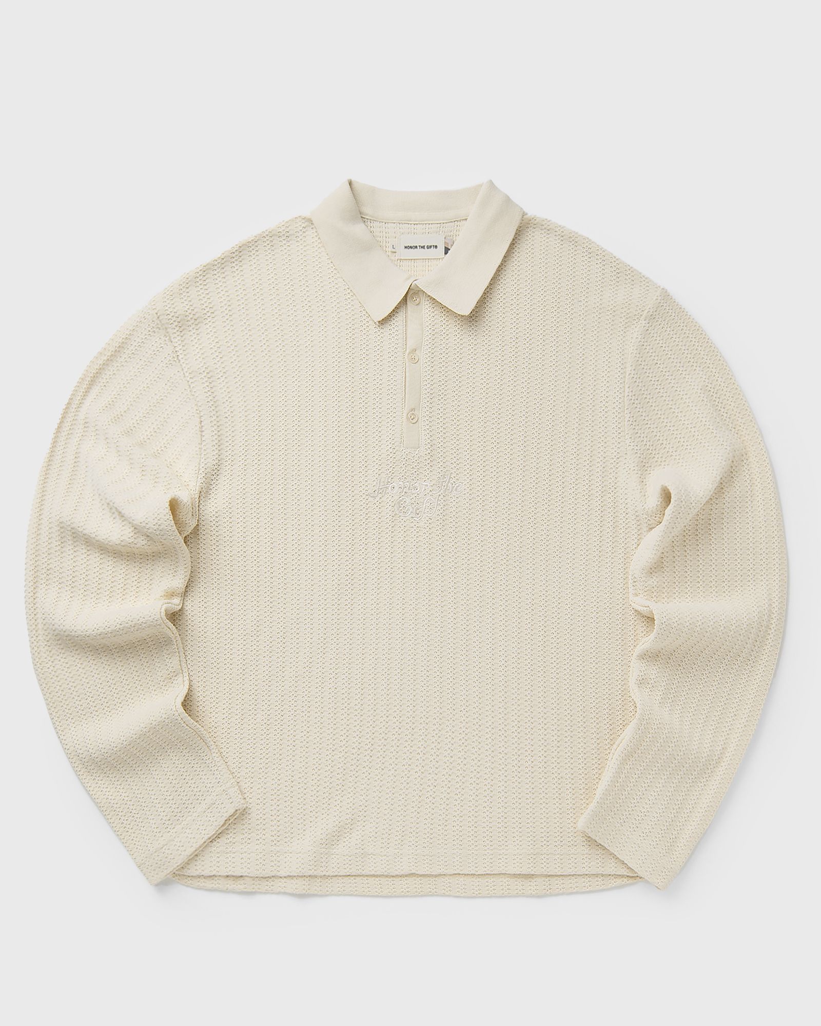 LONG SLEEVE KNIT POLO
