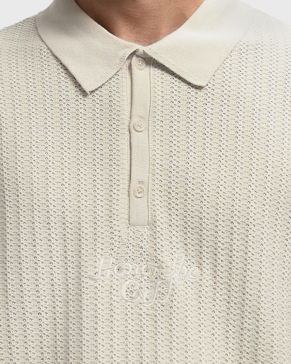 LONG SLEEVE KNIT POLO