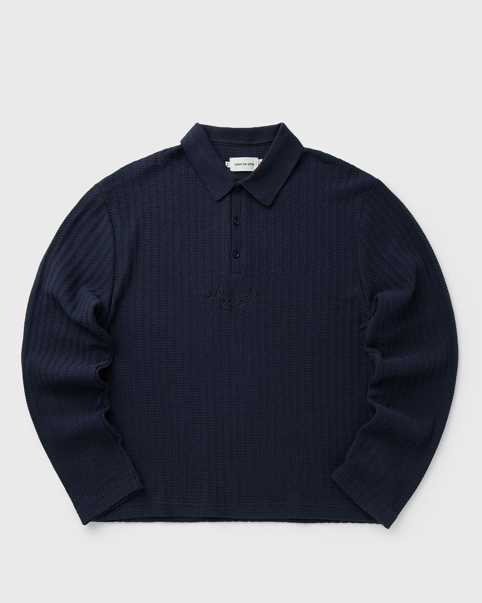 LONG SLEEVE KNIT POLO
