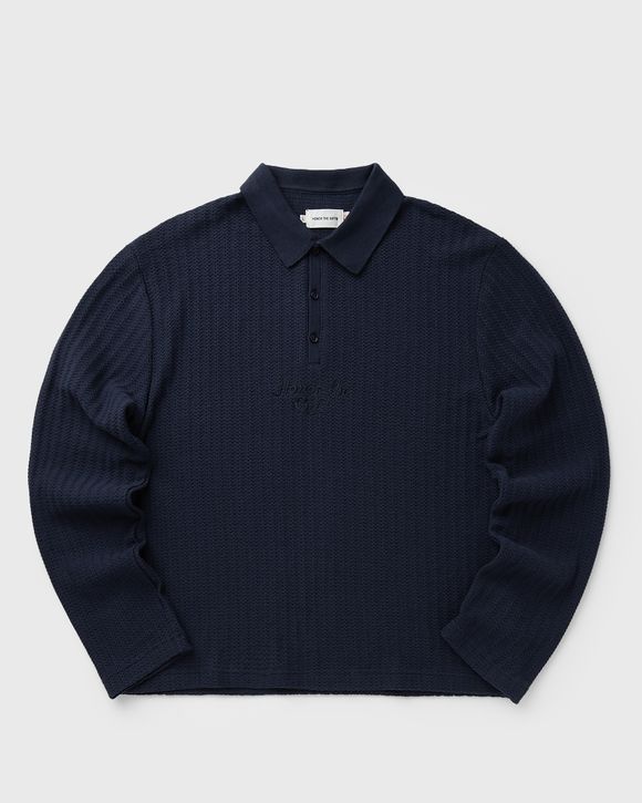 LONG SLEEVE KNIT POLO