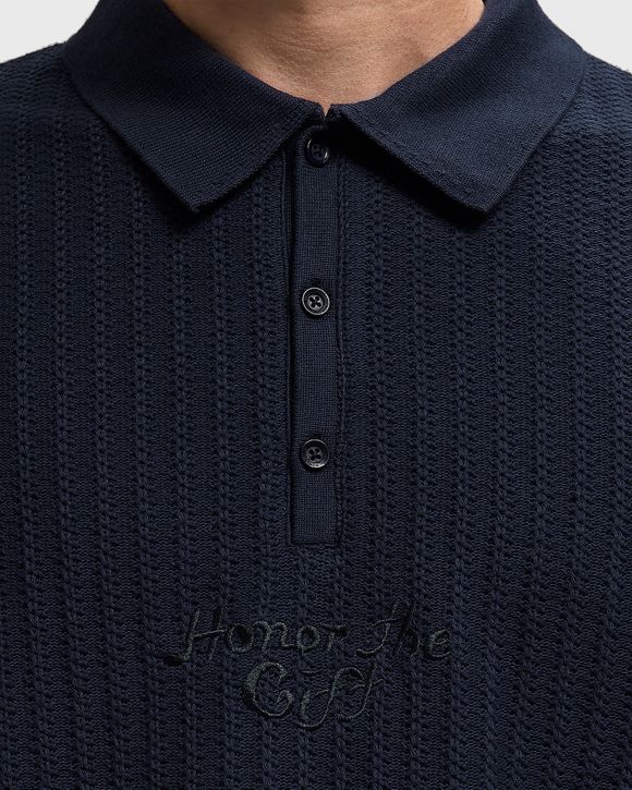 LONG SLEEVE KNIT POLO