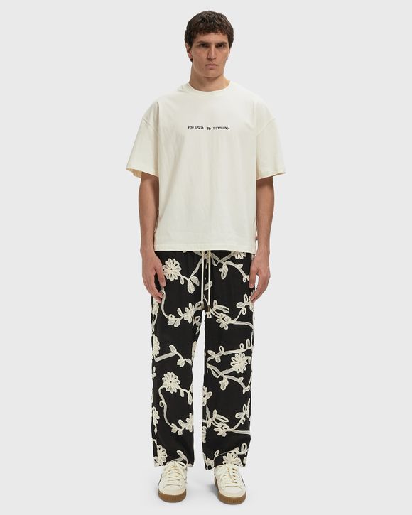 FLORAL RIBBON ANKLE PANT