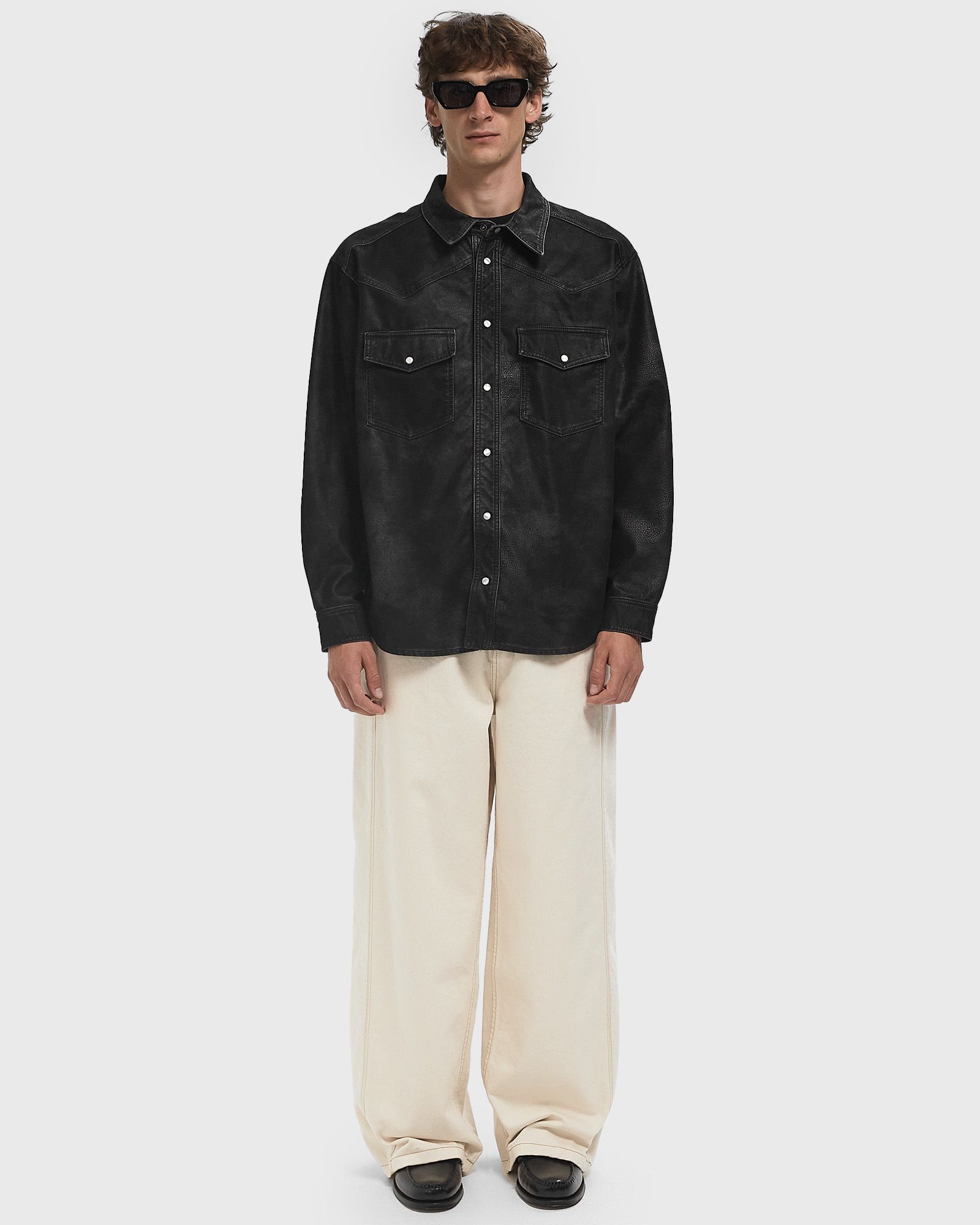 WIDE FIT JEANS WITH SIDE STRIPES