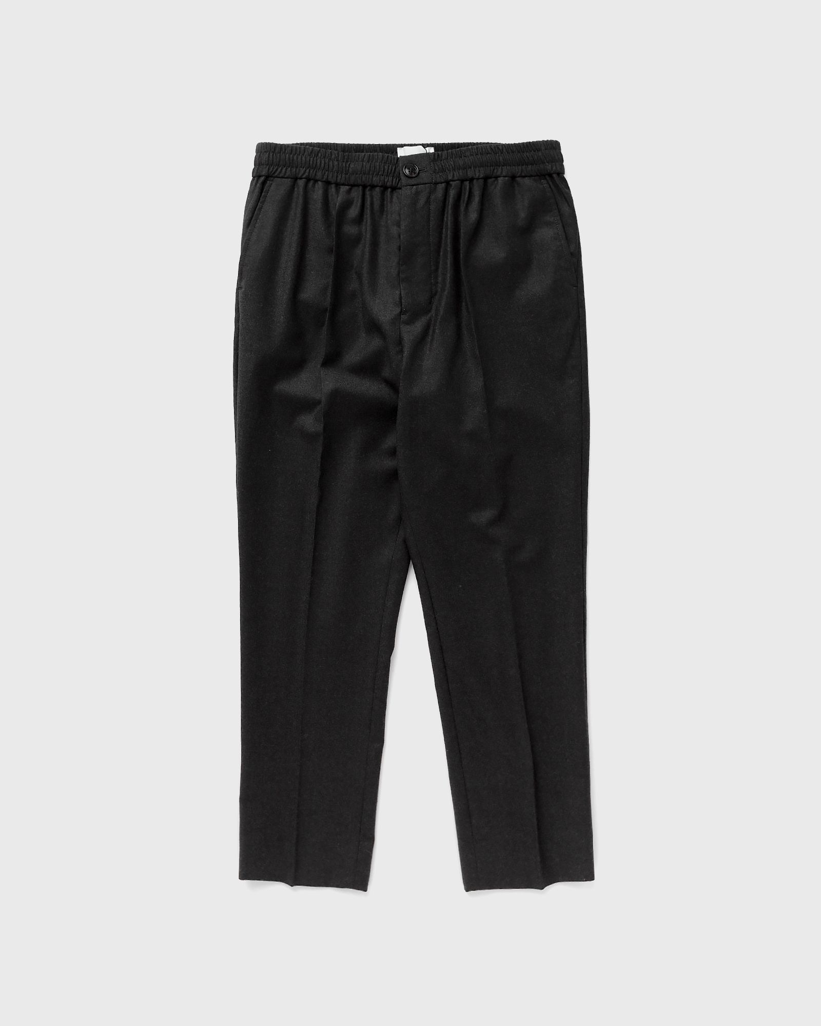 ELASTICATED WAIST CROPPED FIT TROUSERS