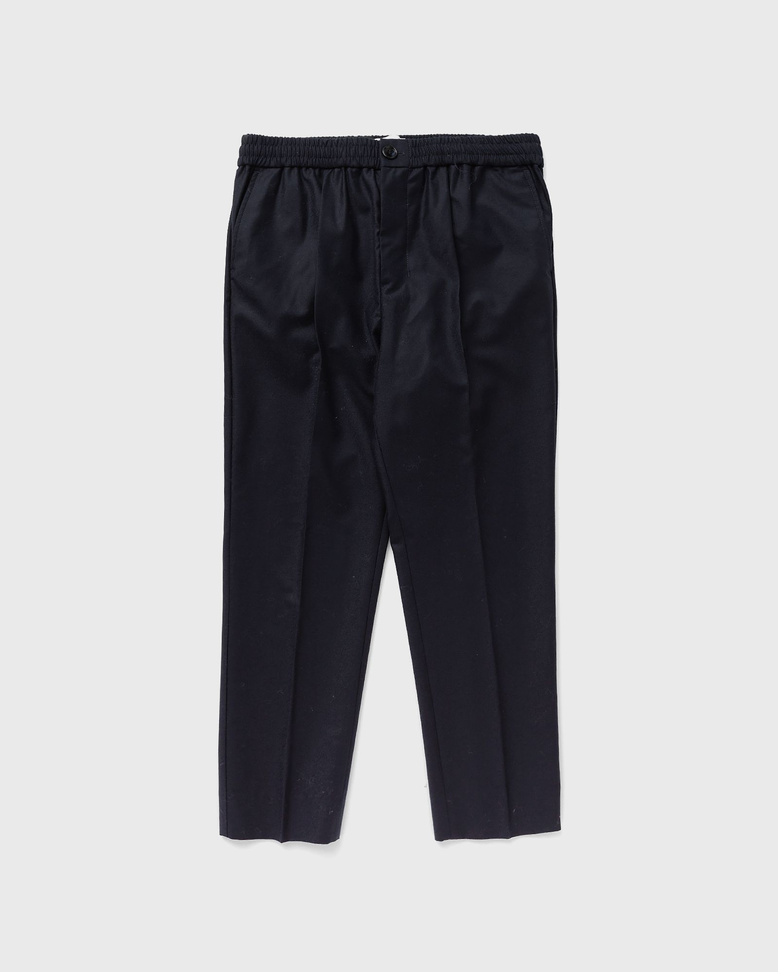 ELASTICATED WAIST CROPPED FIT TROUSERS