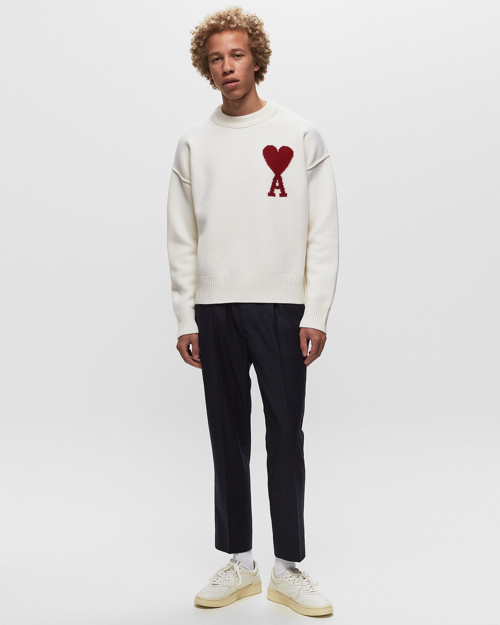 ELASTICATED WAIST CROPPED FIT TROUSERS