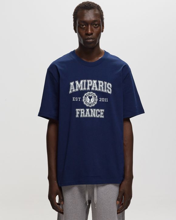 ★AMI ★PARIS FRANCE T-SHIRT NAUTIC BLUE AMI Heart Logo T-Shirt Nautic Blue at CareOfCarl.com