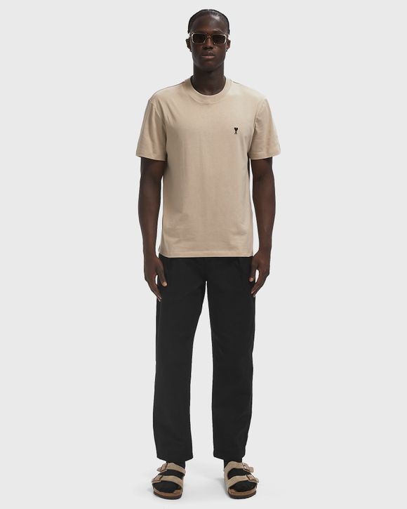 AMI Paris CONTRASTED AMI DE COEUR TEE Brown | BSTN Store