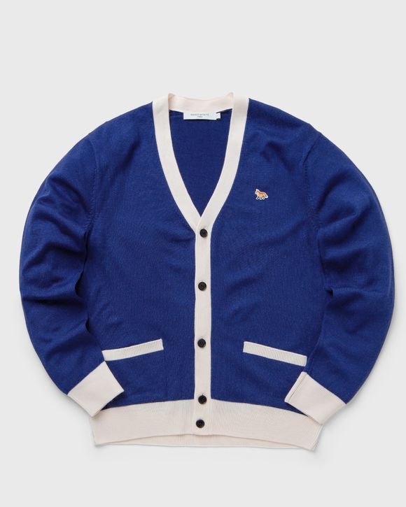 BABY FOX PATCH BI-COLOR CLASSIC CARDIGAN