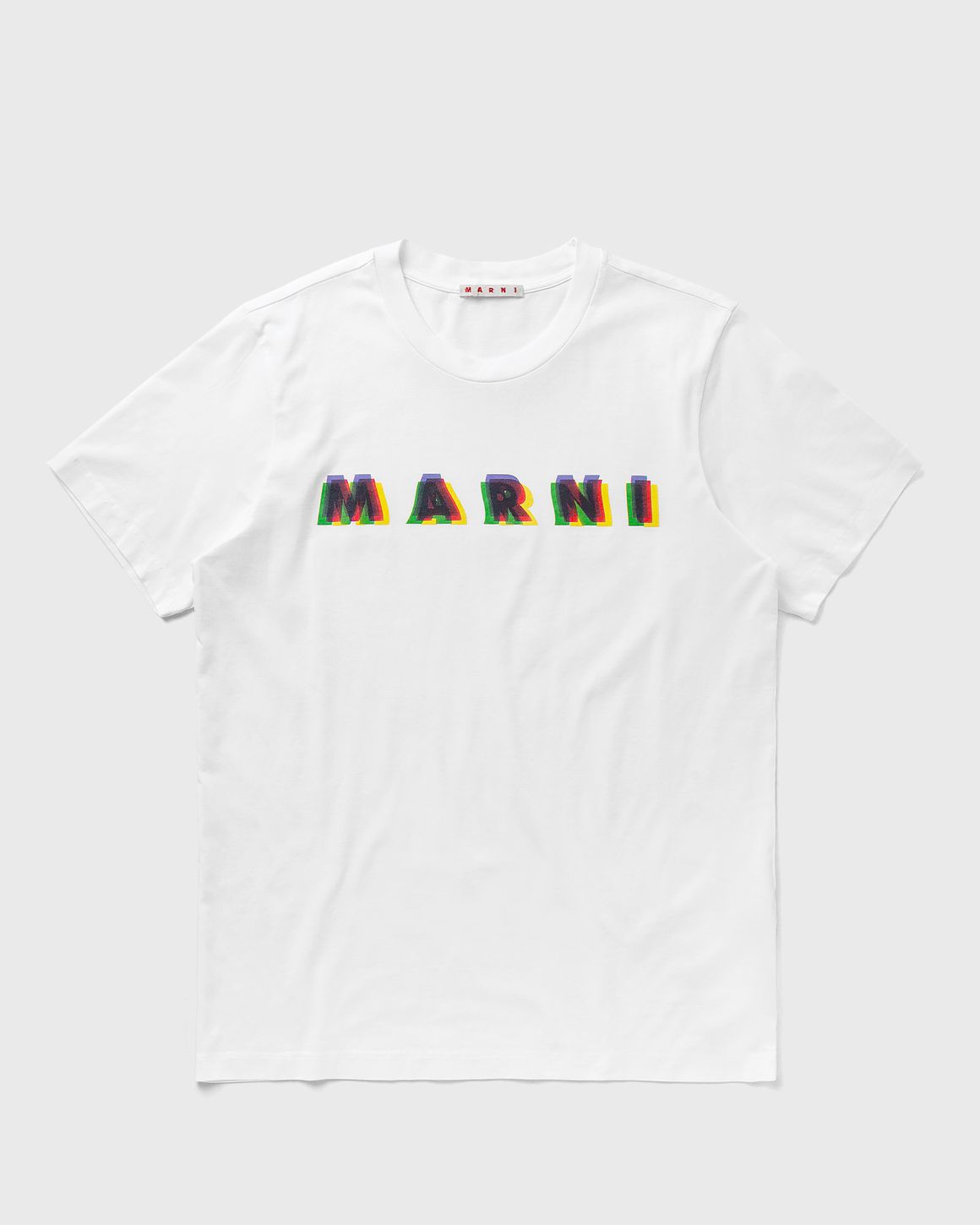 【国内即発】23SS！MARNI 3Dロゴ Ｔシャツ HUMU0198PE MCW01 MARNI マルニ 半袖Tシャツ HUMU0198PE USCV16 メンズ 3Dロゴ