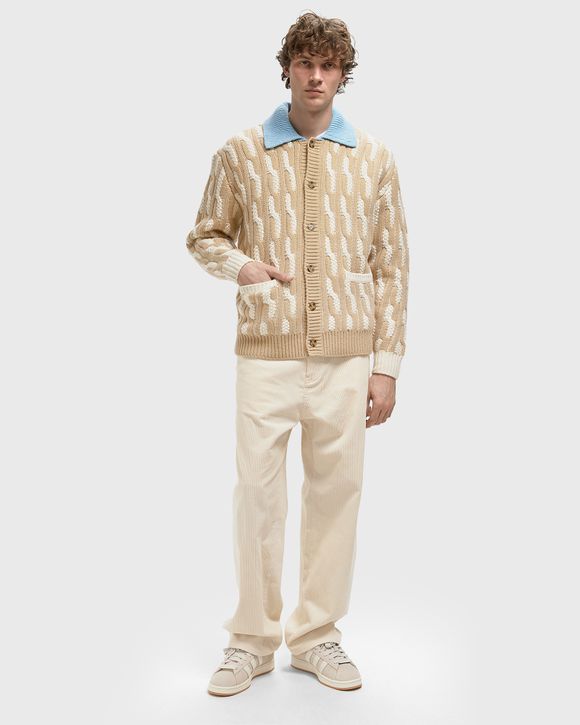 Thumbnail - Le Cardigan Torsades Bicolore