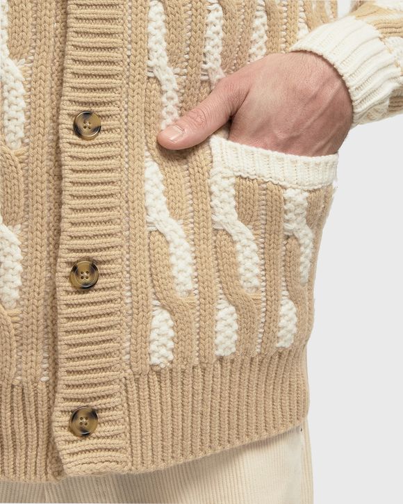 Le Cardigan Torsades Bicolore