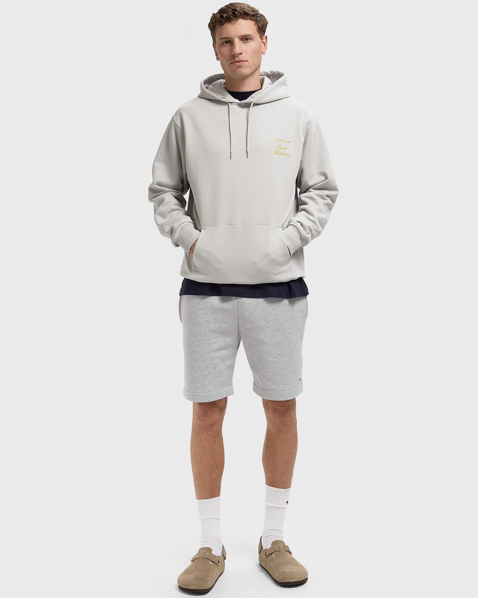 Le Hoodie Slogan Calligraphy