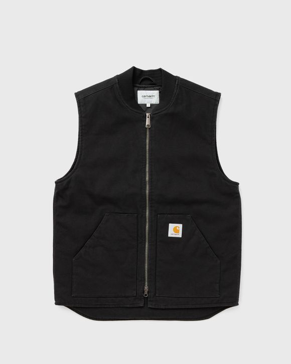 Carhartt WIP Classic Vest Black - BLACK HEAVY STONE WASH