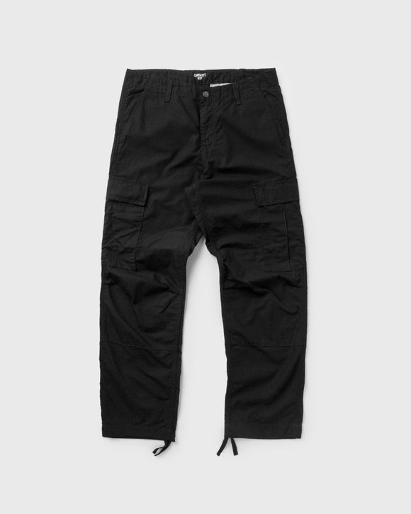 パンツ REGULAR CARGO PANT - Black (rinsed) Regular Cargo Pant Carhartt WIP Cargo-Pants in black-rinsed