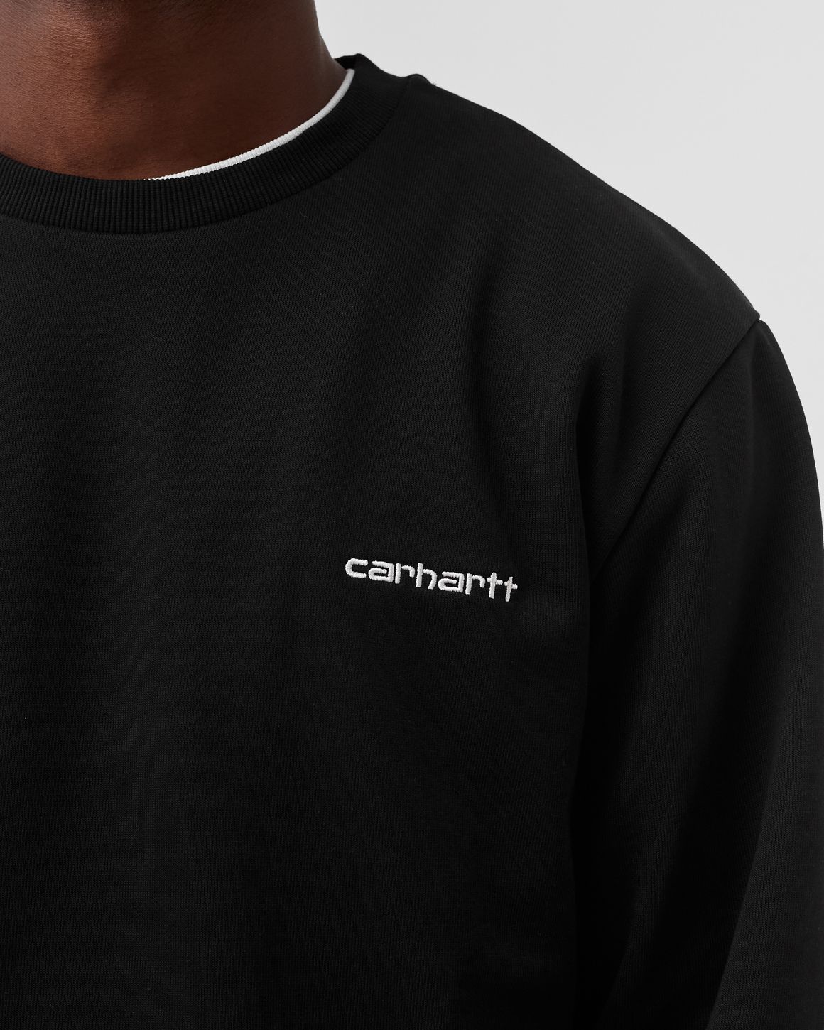 Carhartt WIP Script Embroidery Sweatshirt Black | BSTN Store